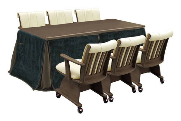 ダイニングこたつセット